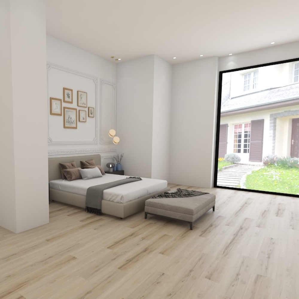 Homestead Aerocore Stardust Maple 5.5mm Vinyl Plank w/Pad